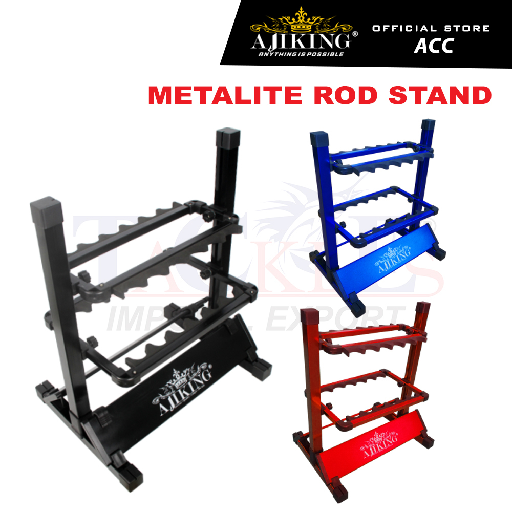 Ajiking Metalite Rod Stand ARS Fishing Rod Rack Rod Stand Organizer