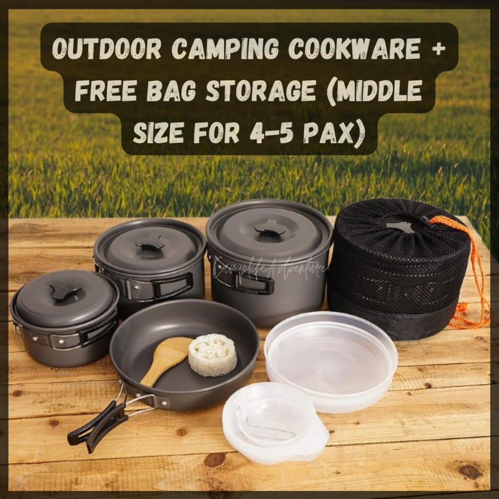 Camping Cookware Cooking Pot Equipment Set Nobana Naturehike Set Peralatan Periuk Memasak Masak Camping Outdoor Murah