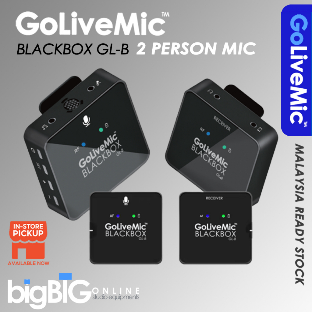 GoliveMic Blackbox GLB Wireless Microphone Video Recording Live Stream