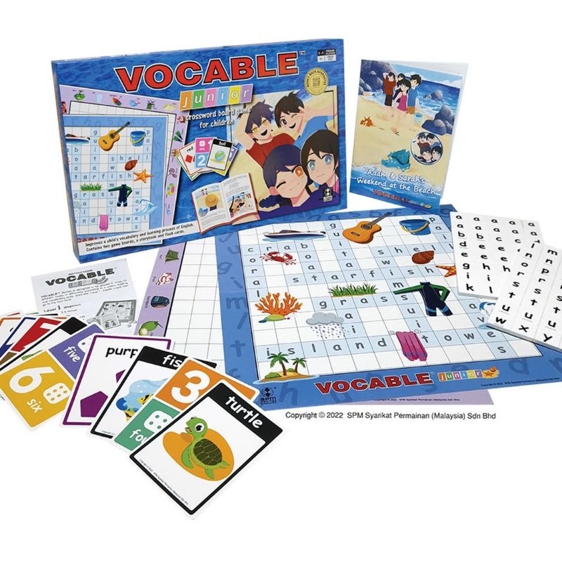 (Ready Stock) Vocable Junior (SPM205) Families First Board Games Great tool to improve a child's vocabulary and speed up