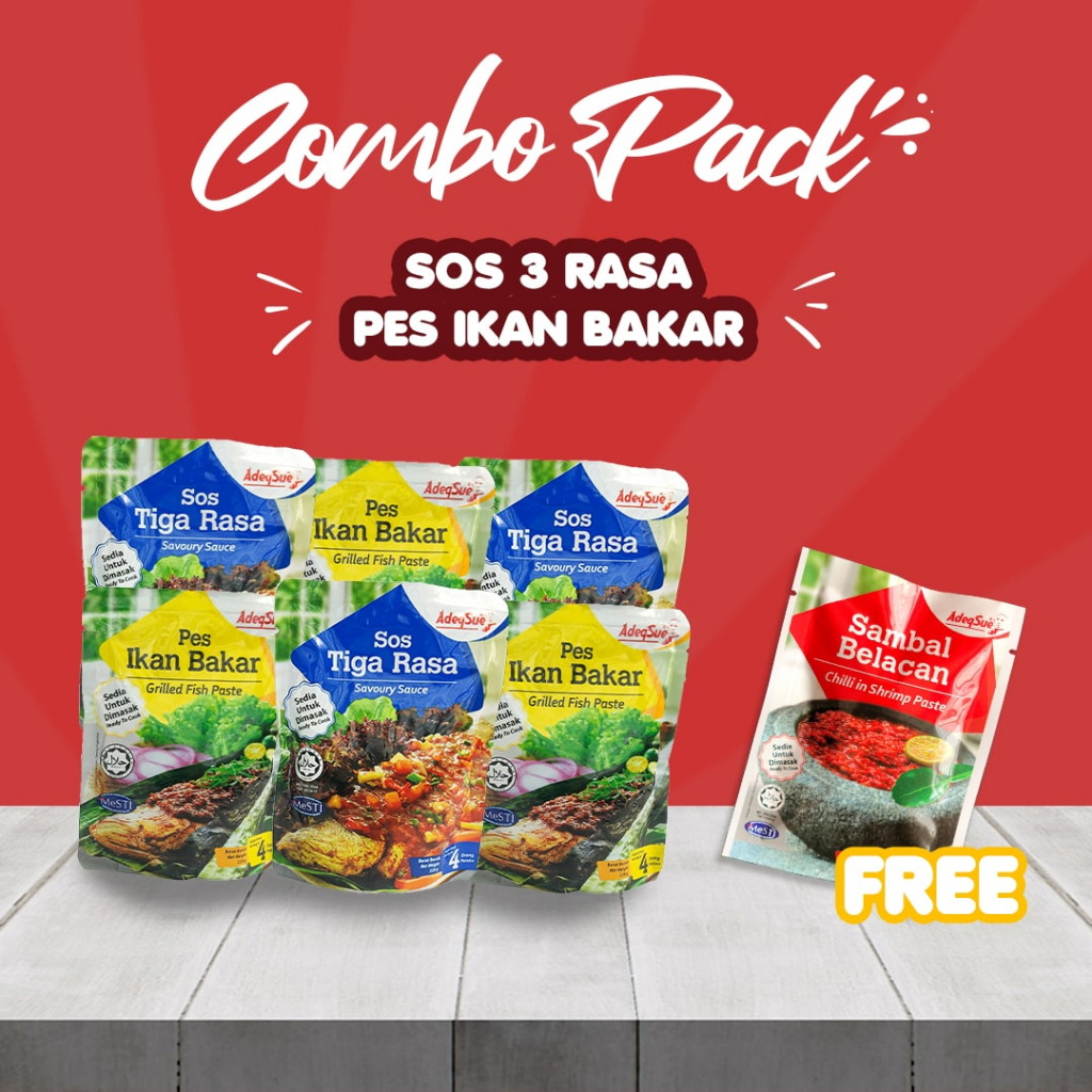 Combo Pack (Sos 3 Rasa, Pes Ikan Bakar) | Shopee Malaysia