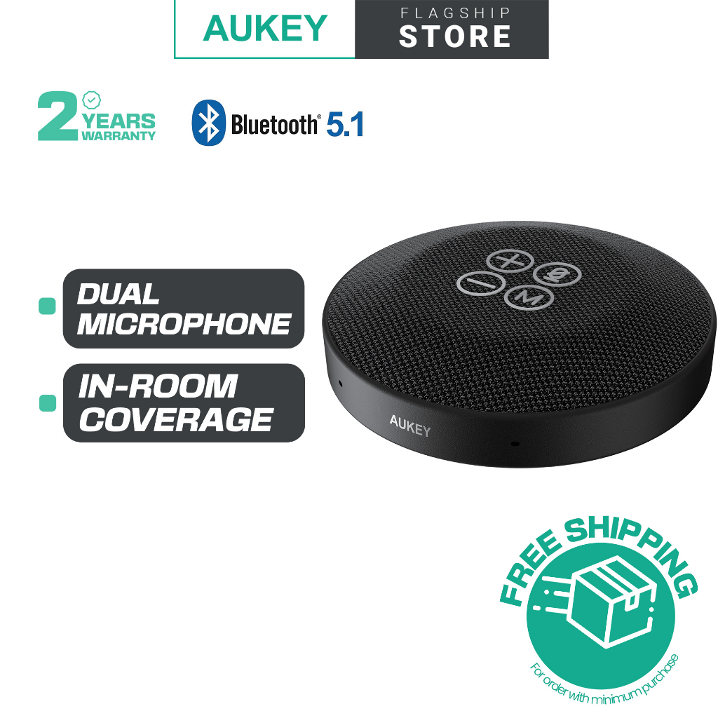 Aukey SP-A8 Stream CyberTalk Bluetooth Conference Speakerphone | Shopee ...