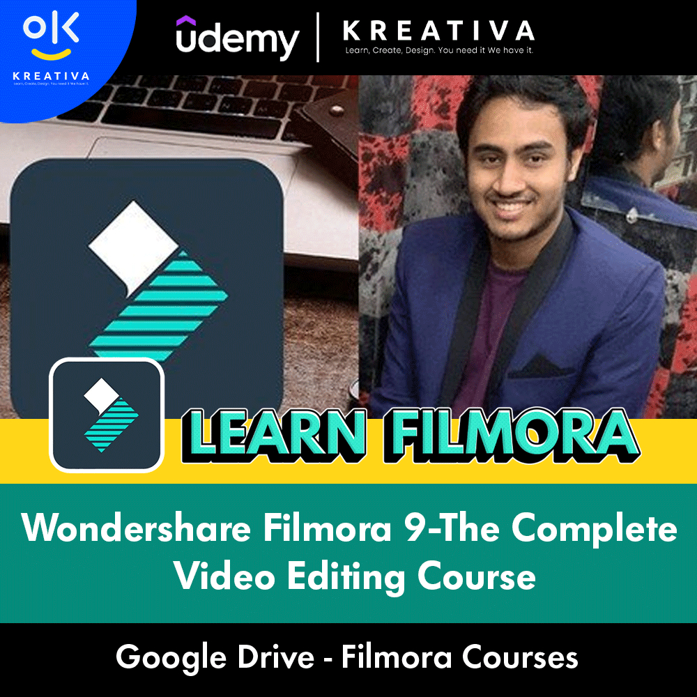 Video Course-Wondershare Filmora 9-The Complete Video Editing Course  Learn Filmora Course 