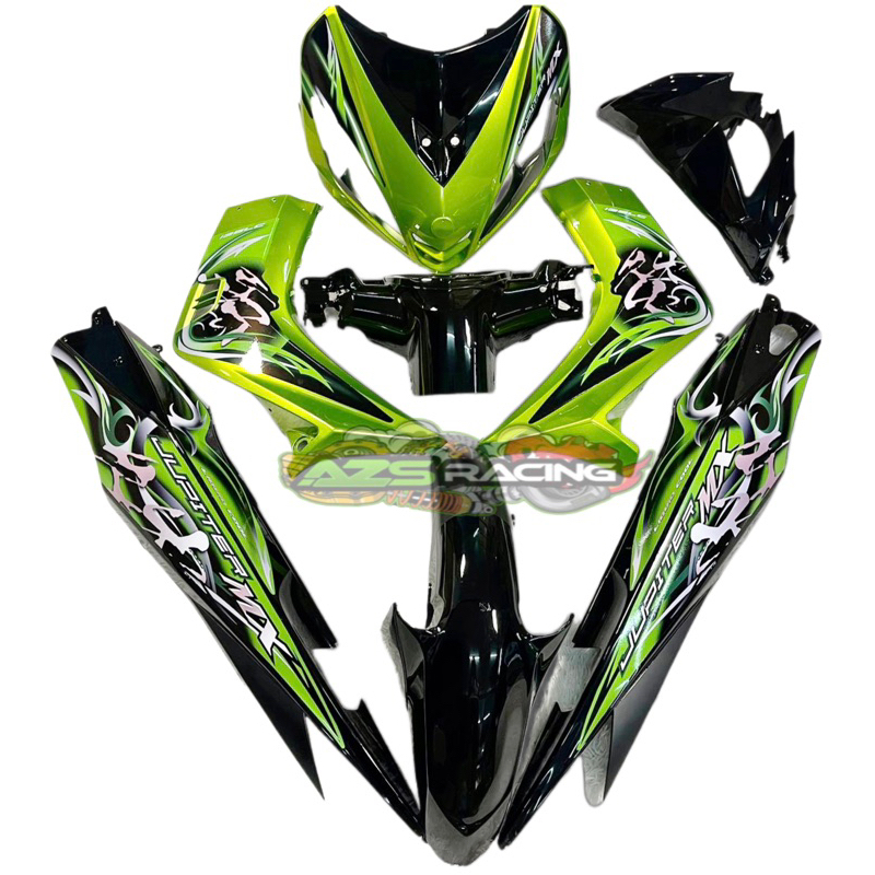 Coverset Yamaha Lc V Jupiter Mx Merah Shuriken Green Shopee Malaysia