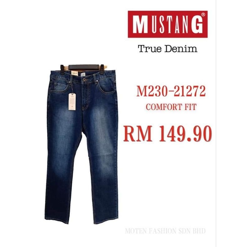 Mustang Men's Jeans Straight Cut (3Colours Available) Seluar Jeans ...