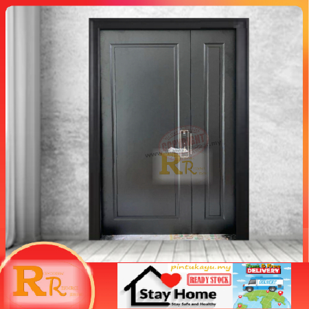 52" x 79"-- RR1AE Full Solid Main Door | Pintu Kayu | Malaysia Door
