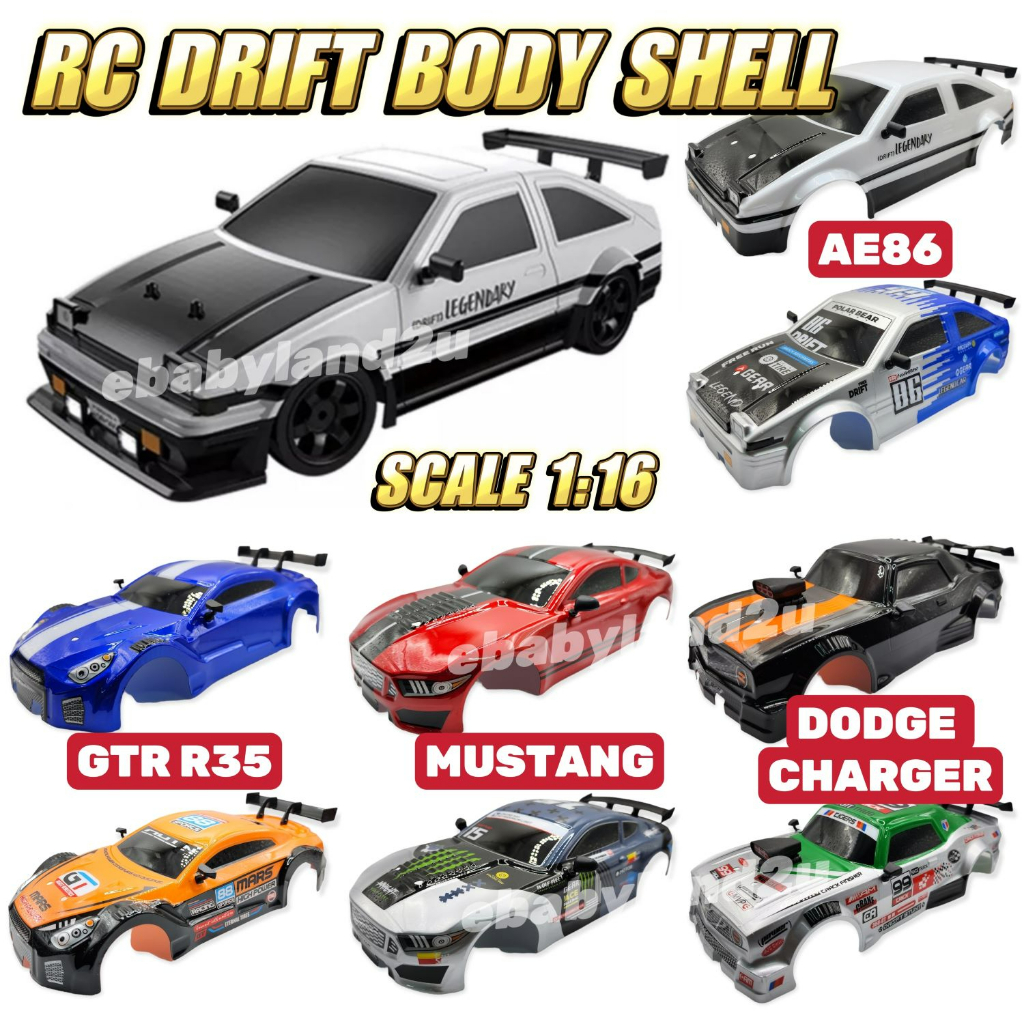 Body Shell Casing Rc Drift Remote Control Car Kereta Kontrol Accessories Shopee Malaysia