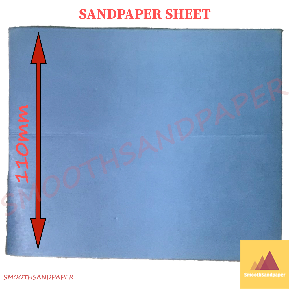 Sandpaper Sheets with VELCRO 110mmX140mm (Blue) Coated Abrasive Amplas image 6