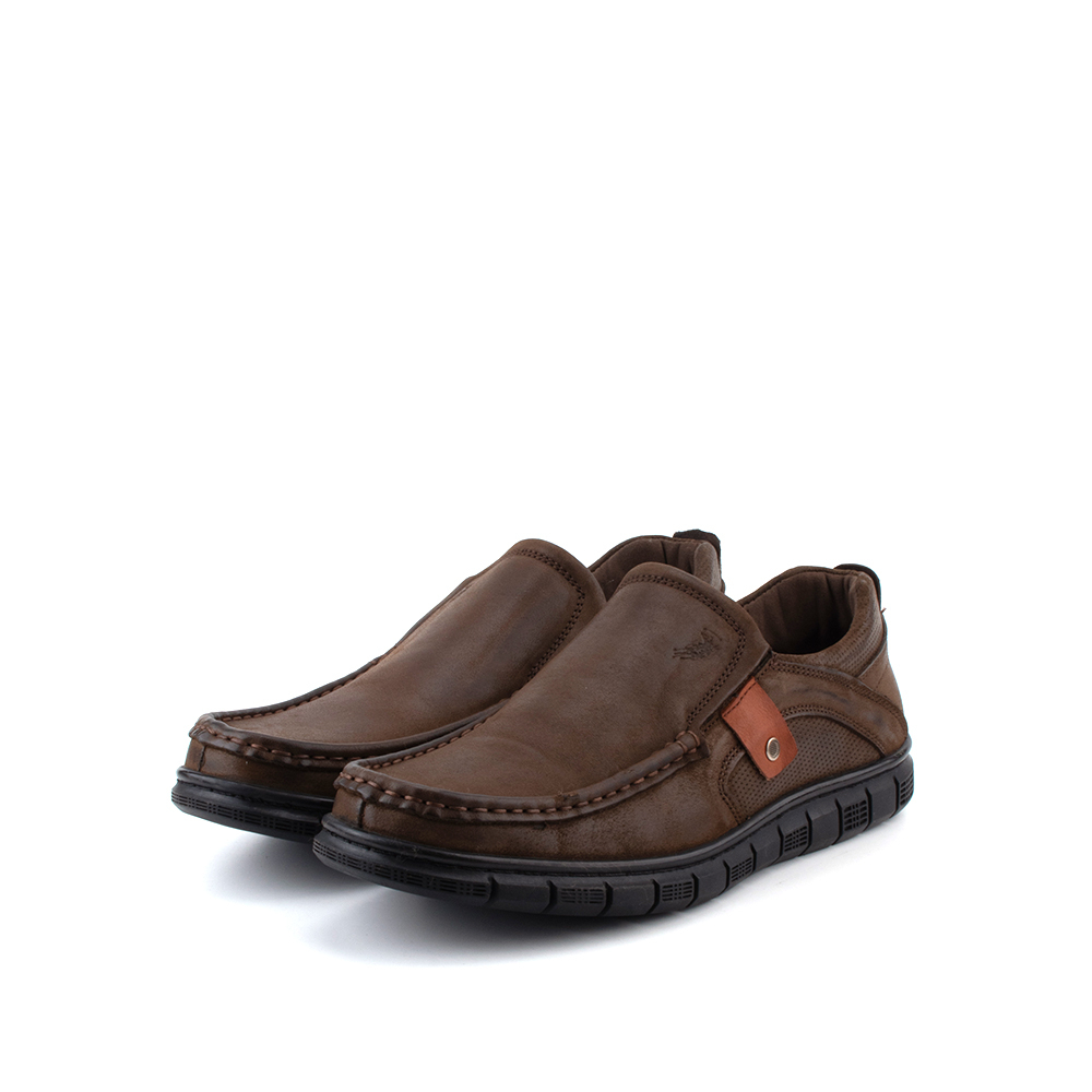 POLO Men's Ryker Casual Slip On Shoes-B52215-BN2-33-COFFEE