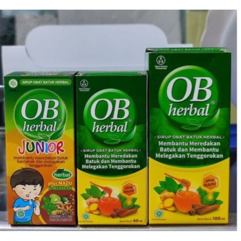 Ob Herbal Obat Batuk Herbal 60ml100ml Shopee Malaysia