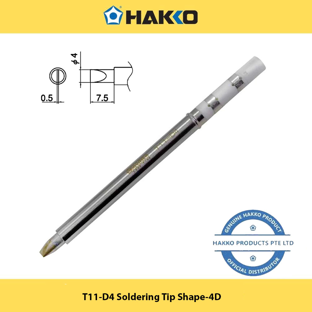 HAKKO Punta Di Ricambio T11D4 Per Saldatore FX901 - Tipo 4D, Import Giappone, Precisione E Qualità Professionale