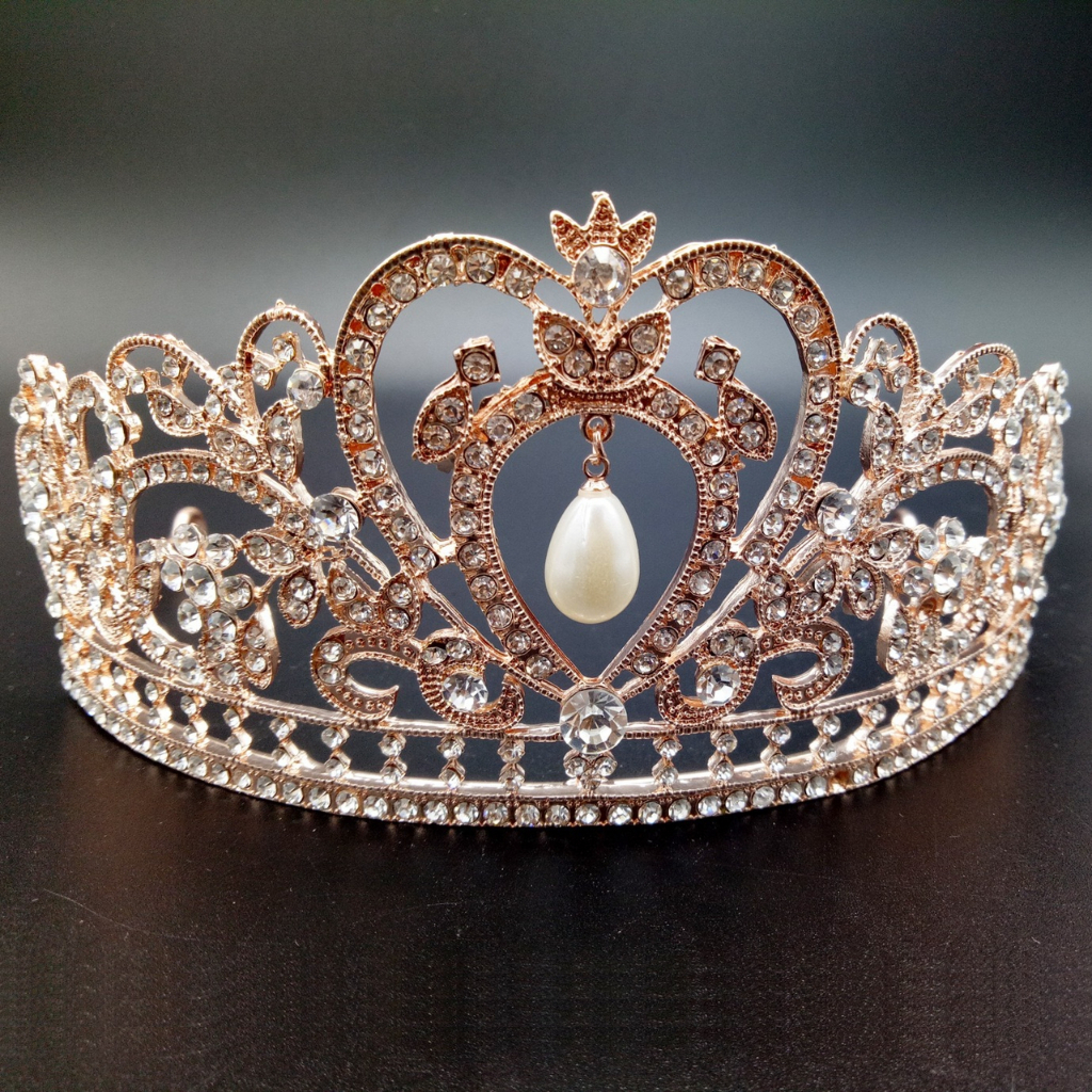 New European and American Bride Crown Cake Decoration Alloy Diamond Wedding Headdress Bridal Jewel