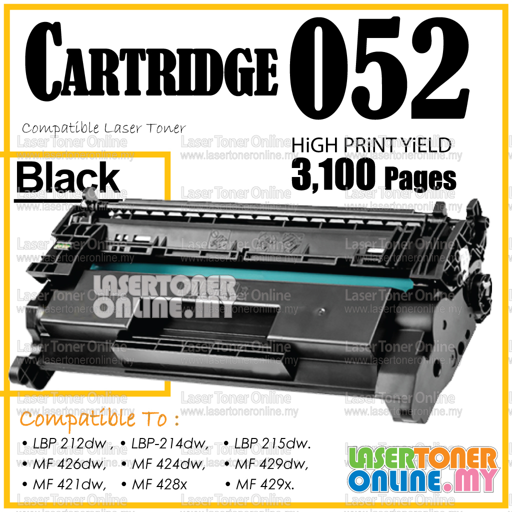 Compatible to Cano* 052 Cartridge 052 CRG IMAGECLASS LBP214DW LBP215X MF426DW MF429X LBP 214DW LBP 215X MF 426DW MF 429X