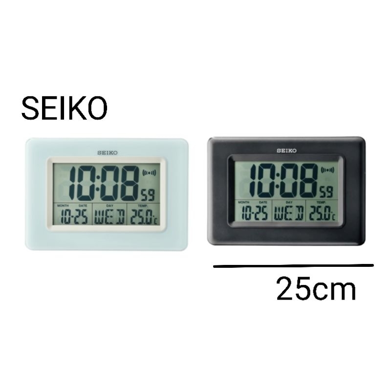 100 ORIGINAL SEIKO Digital LCD Desktop/Wallmount Rectangular Clock