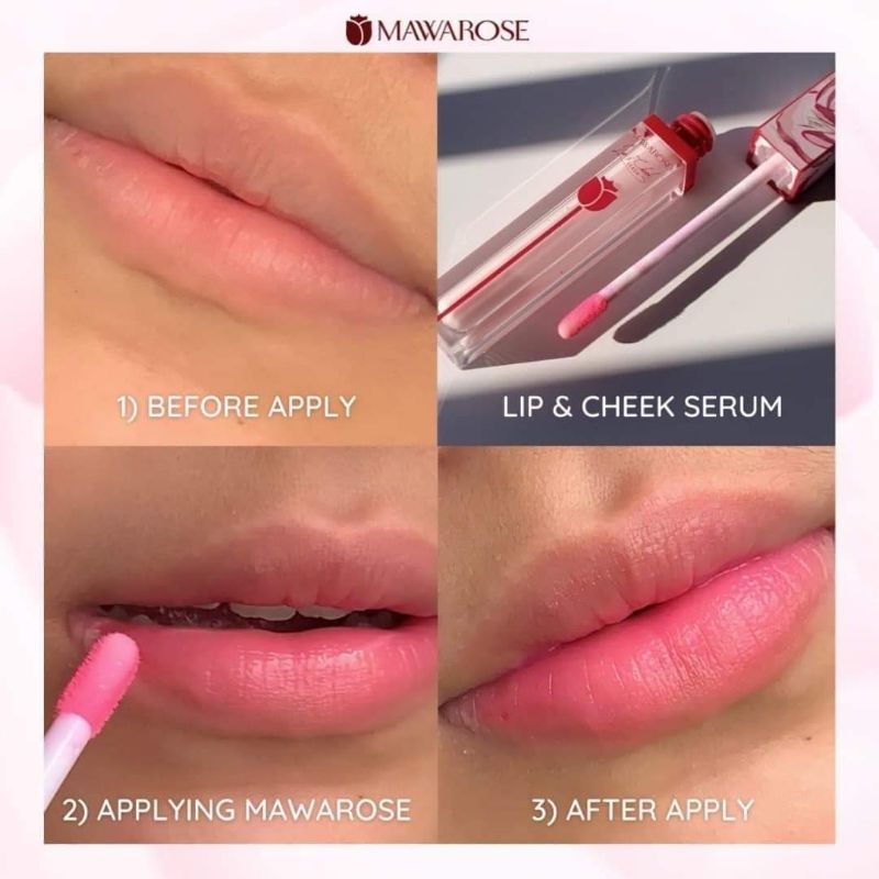 MAWAROSE LIP & CHEEK SERUM ORIGINAL HQ / MAWAR ROSE