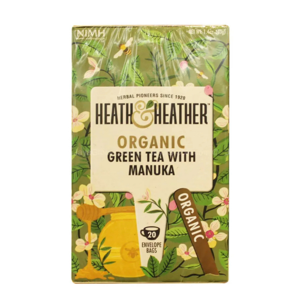 Heath & Heather Organic Green Tea With Manuka 20 sachets | Shopee Malaysia