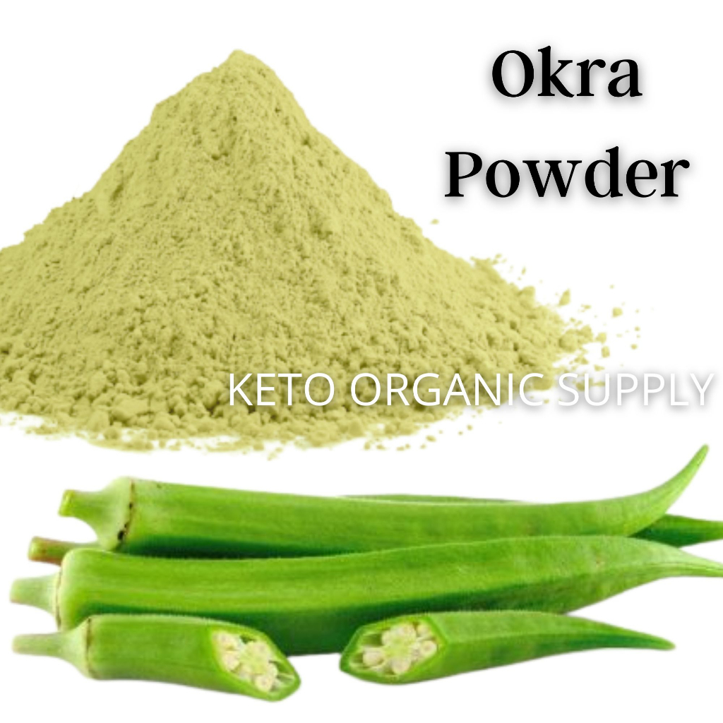 Okra Powder 50g 250g Pure Lady Finger Powder Vegetable Baking Porridge