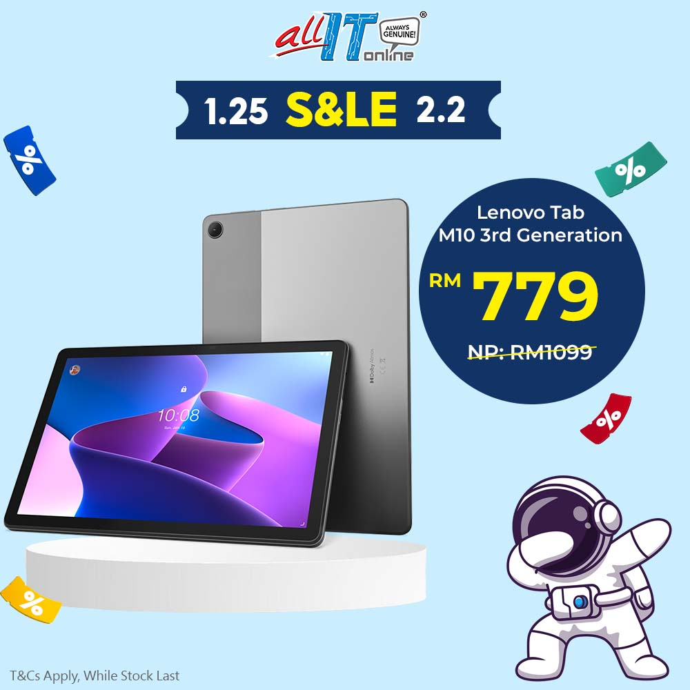 Lenovo Tab M10/ M10 Plus 3rd Generation LTE (4GB RAM, 64GB/128GB ...