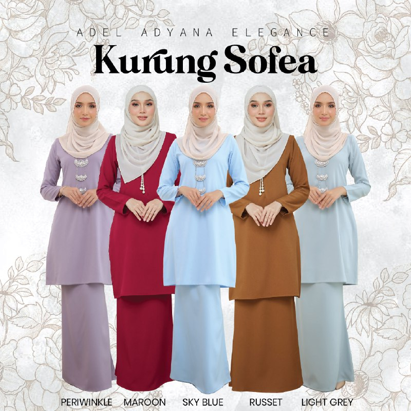 Baju Kurung Sofea By Adel Adyana Elegance Shopee Malaysia 0718