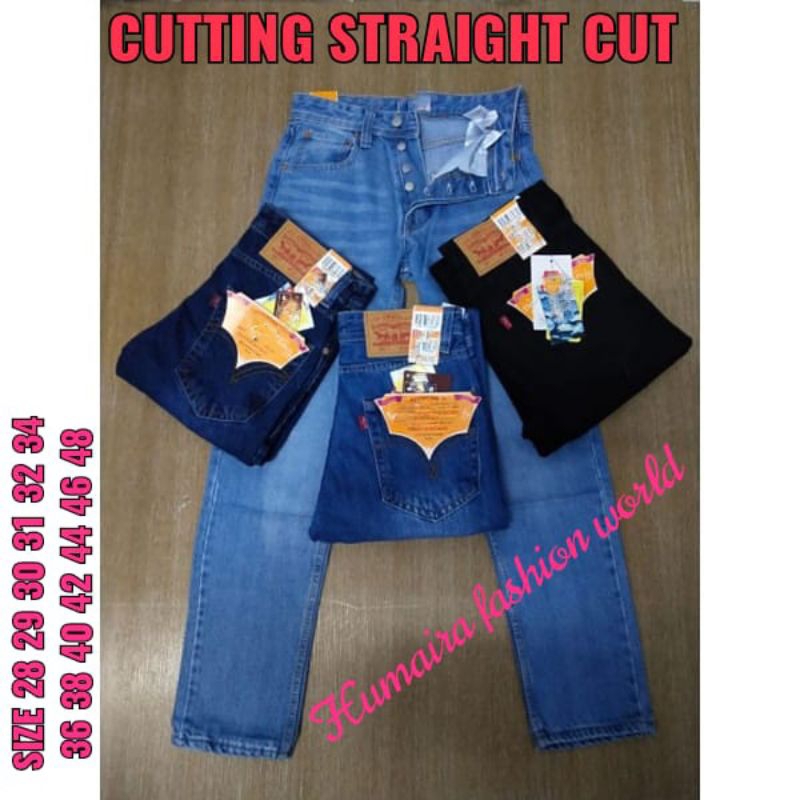 Seluar Jeans Besar Lelaki 28-48 Cutting Straight Cut Ready Stock ...