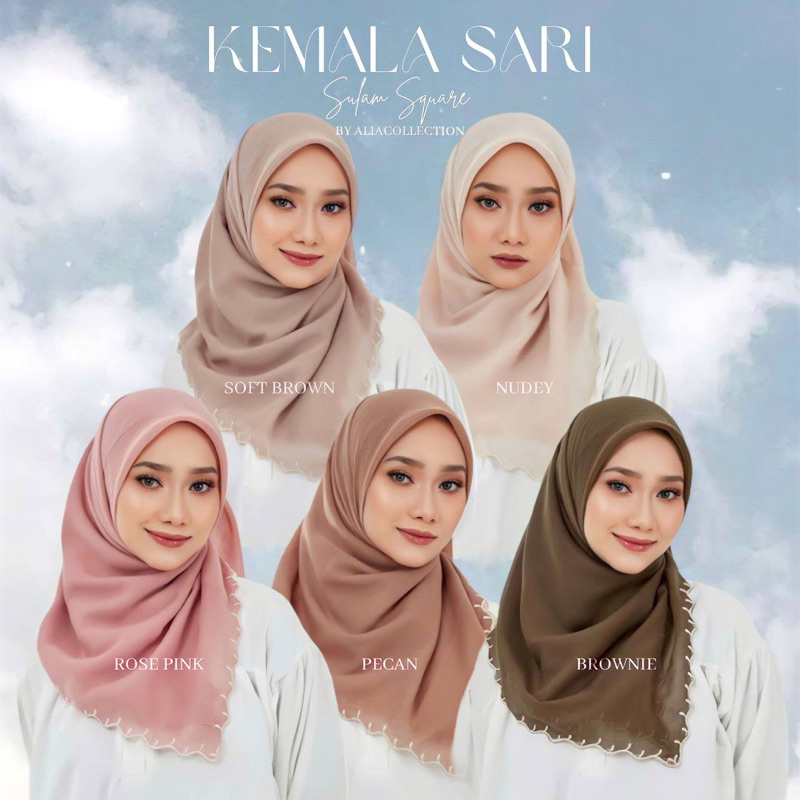 BAWAL FULL SULAM KEMALA KESUMA SARI VIRAL BIDANG 45 PURE COTTON VOILE ...