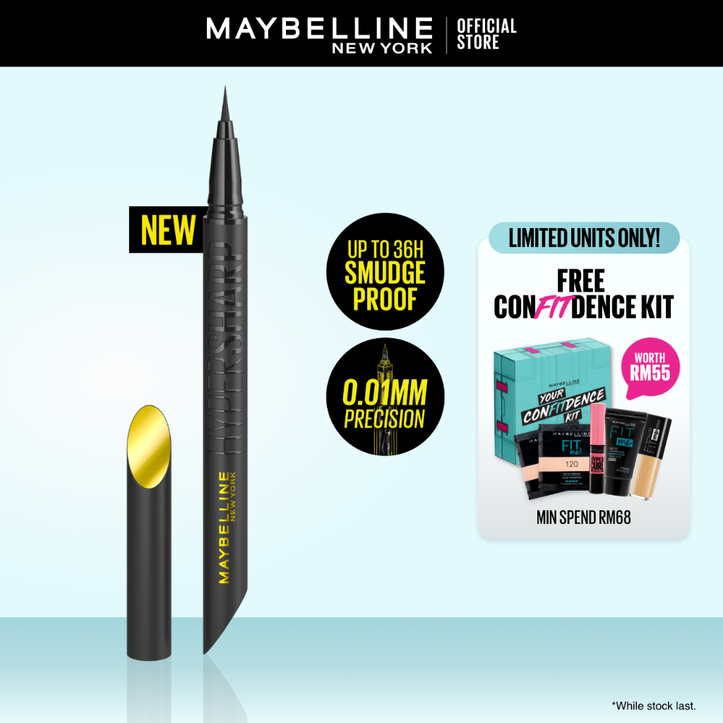 Maybelline Hypersharp Extreme Eyeliner Waterproof 36hWear & Smudge