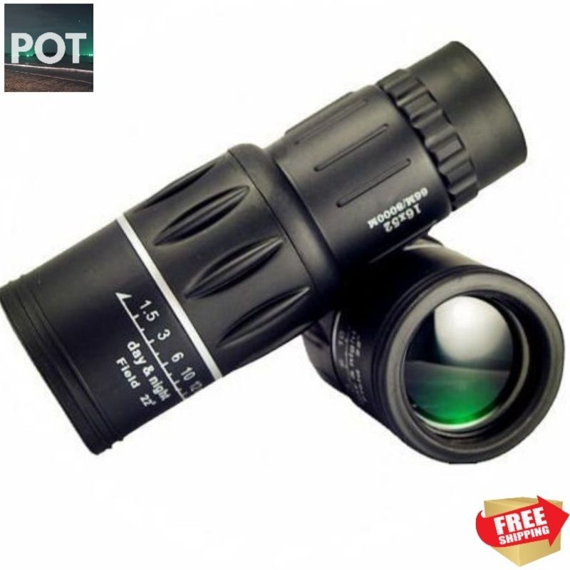 Untuk Melancong 16x52 Telescopic Monocular Teleskopik Monokular HD