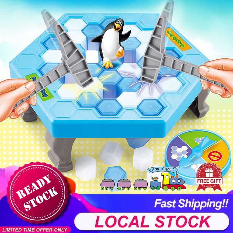 [Choo Choo Toy] 企鹅破冰玩具 Penguin Trap Toys Icebreaker Kid Puzzle Knock Ice Block Family Party Game Mainan Penguin - BT250