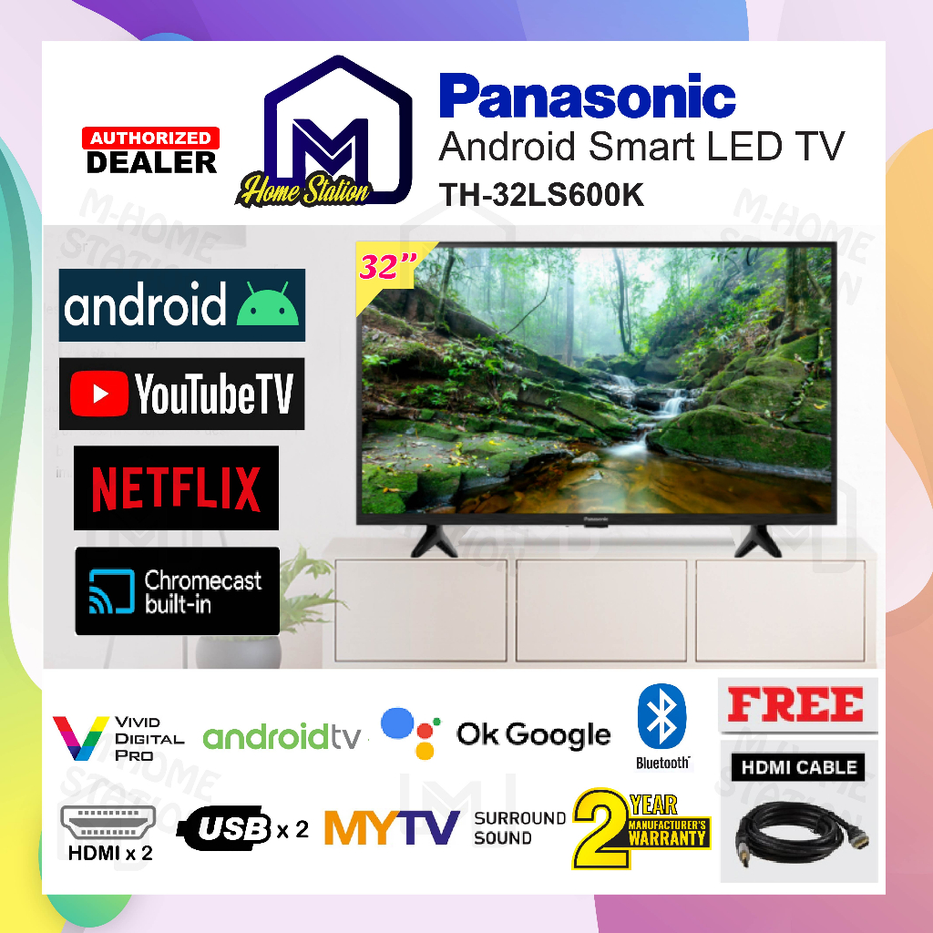 <NEW> Panasonic 32" Android Smart LED TV WIFI TH-32LS600K OR 32Inch Digital Pro LED TV TH-32L400K TH-32H410K