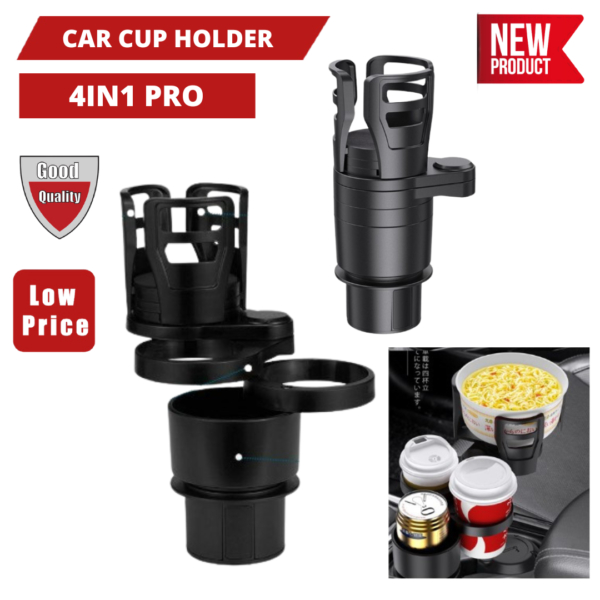 Tempat Letak Air Dalam Kereta Adjustable 4 in 1 Pro Car Cup Holder