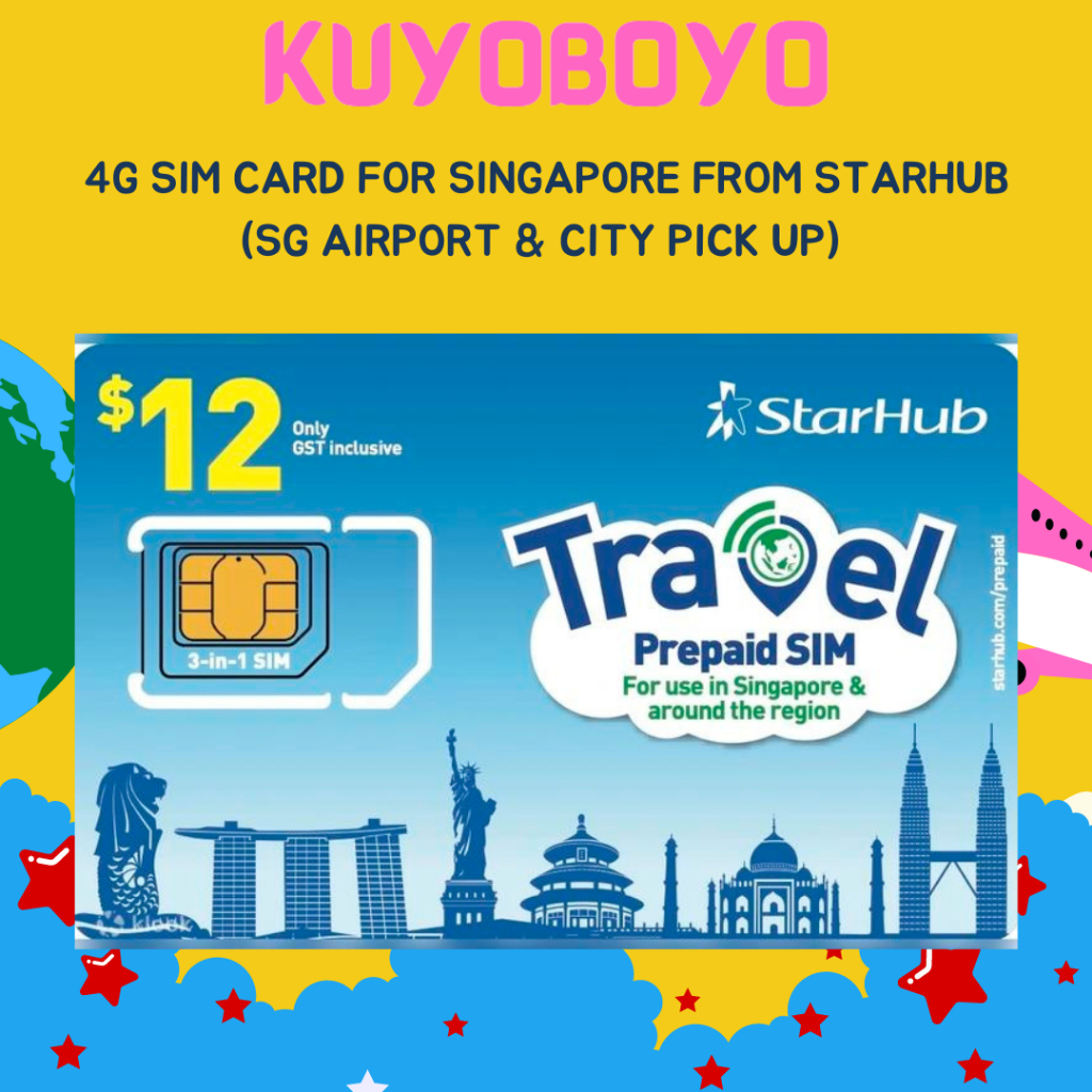 4G SIM Card for Singapore from StarHub (SG Airport & City Pick Up ...