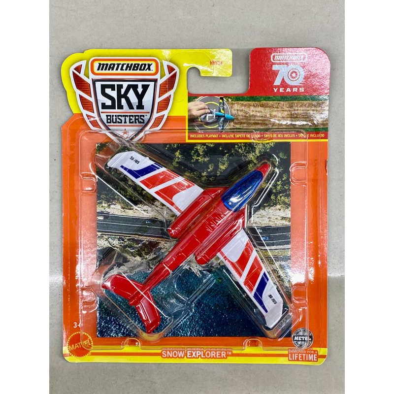 Matchbox Snow Explorer Red Sky Busters Passenger Aircraft 70 Th 1 72 