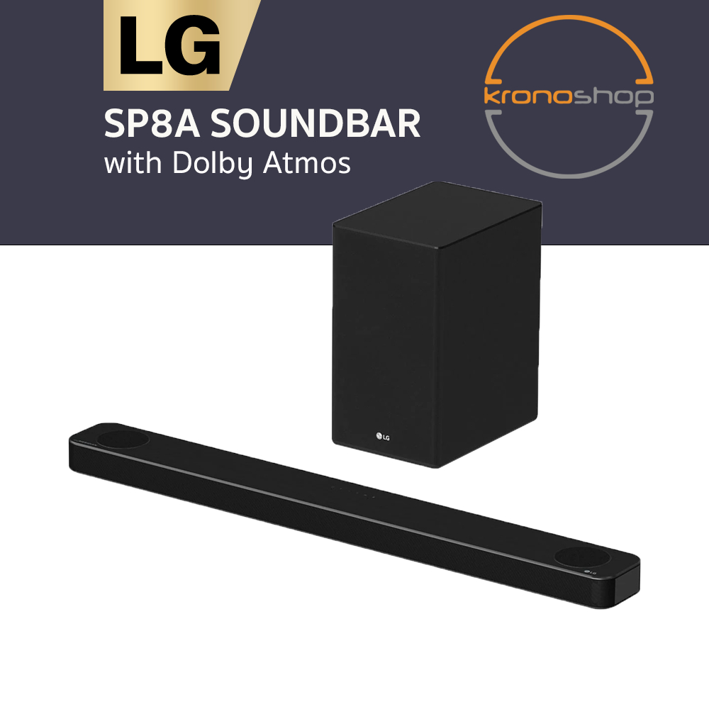 LG SP8A 440W 3.1.2ch High Res Audio Sound Bar with Dolby Atmos and DTS VirtualX SP8A SP8