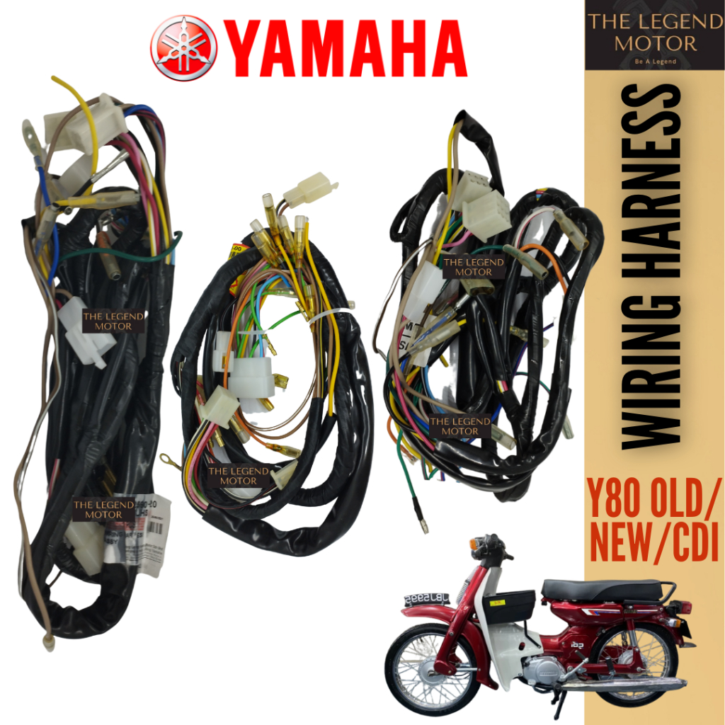 YAMAHA Y80 OLD NEW CDI 23N 3K7 1HA WIRING HARNESS BODY WIRE COMPLETE