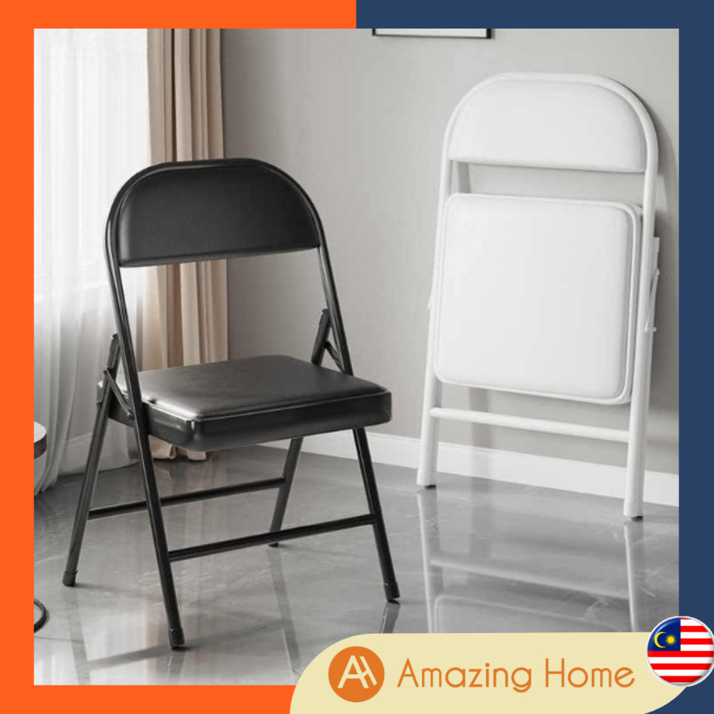 AmazingHome Padded Folding Chair With Cushion Foldable Chair Dining