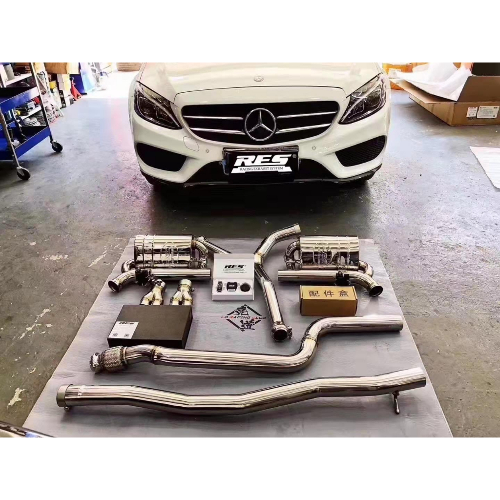 PLUG N PLAY MERCEDES BENZ W205 C200 C250 C300 2.0T RES EXHAUST CATBACK