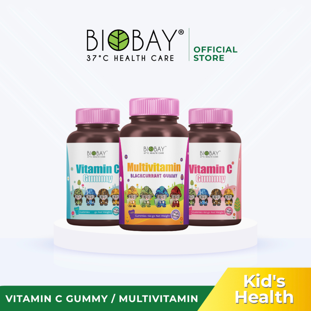 1024px x 1024px - BIOBAY Vitamin C Gummy / Multivitamin Blackcurrant Gummy (80's x 2g) Fruit  Chewable Gummies | Kids Immune Booster | Shopee Malaysia