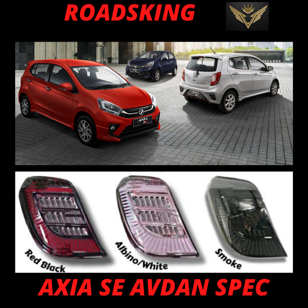 New Vision Perodua Axia Se G Advan Style Spec Tail Lamp Light Bar