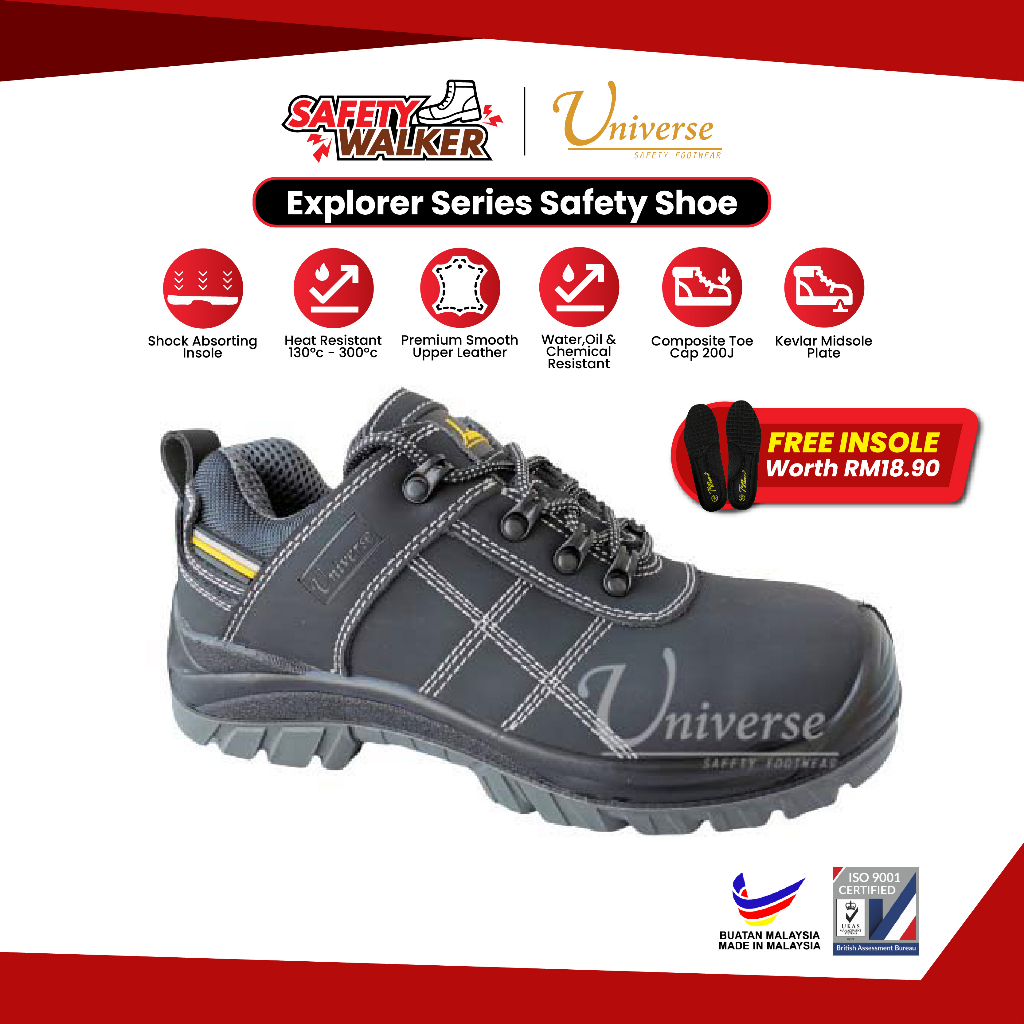 [FREE INSOLE] Safetywalker Universe Explorer Series Safety Shoe ...