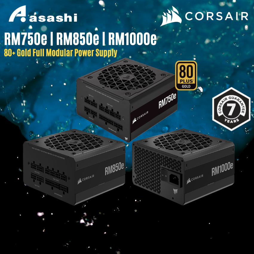 Corsair RMe Series RM750e RM850e RM1000e 80+ Gold Full Modular Power ...