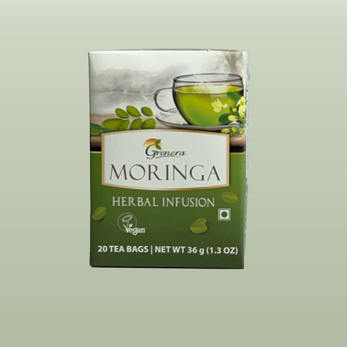 Grenera Moringa Herbal Infusion 20 Tea Bags (Sale! Expiry Sept 2023