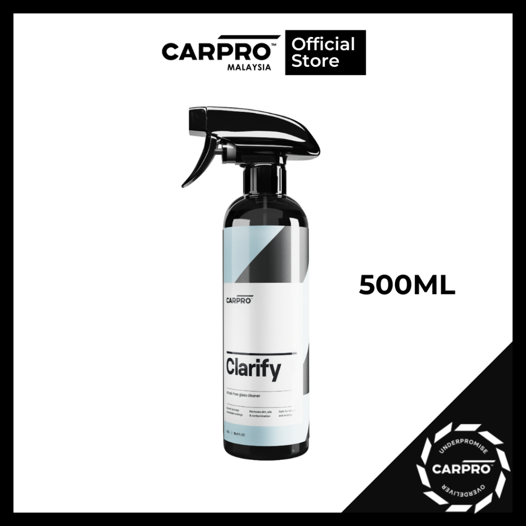 CARPRO Clarify (500ml) - Streak-Free Glass Cleaner - Safe to use on glass coating