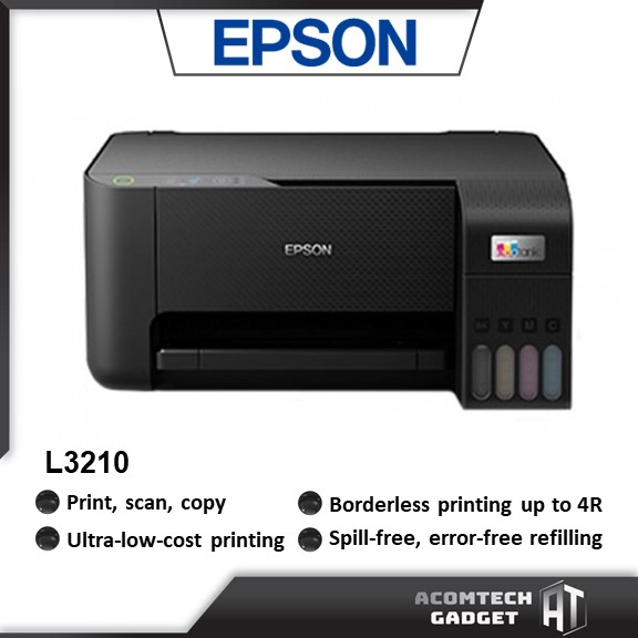 EPSON L3210 COLOR MULTI INKJET PRINTER WITH NON WIFI(PRINT,SCAN,COPY/33