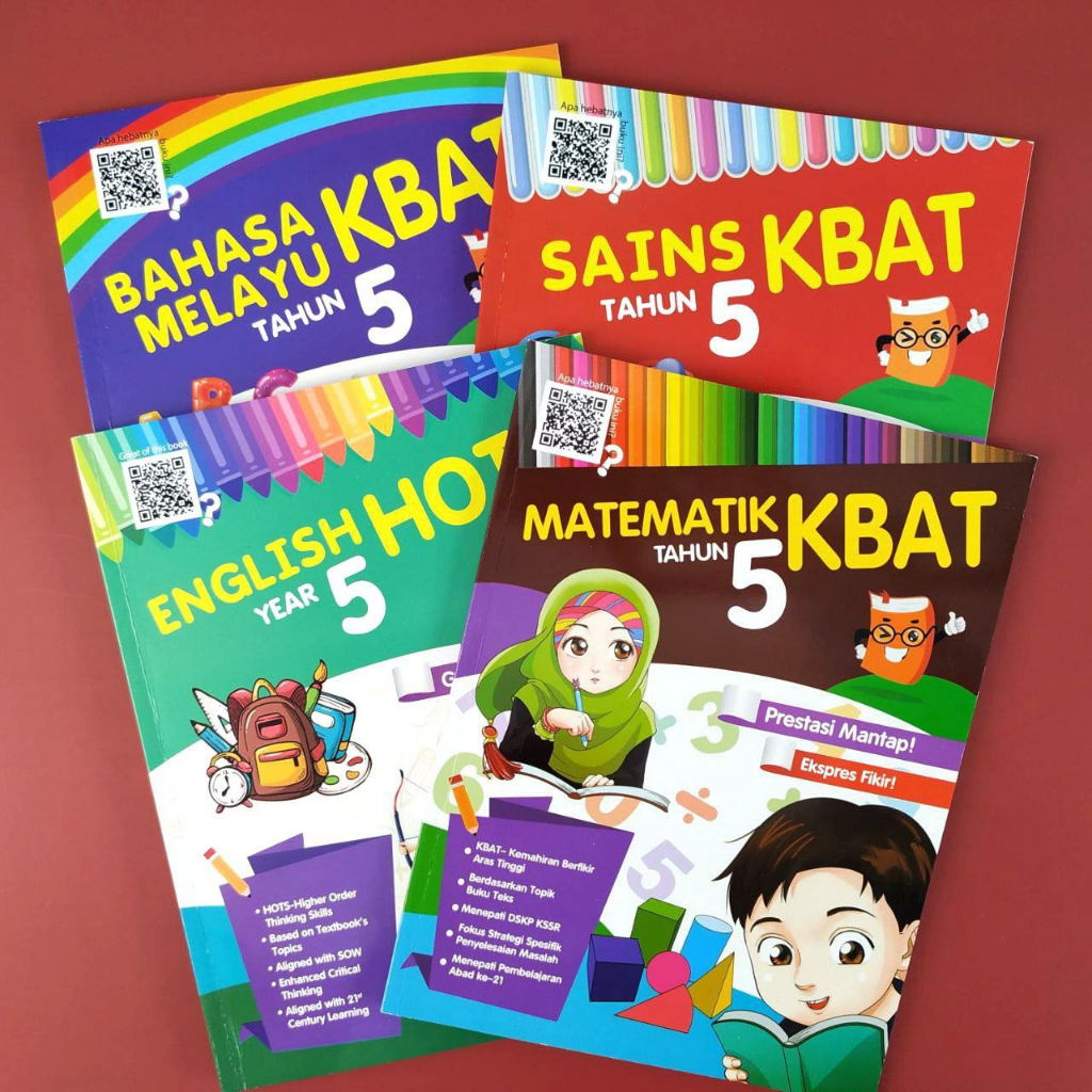 Buku Aktiviti KBAT Set Tahun 5 [4 Buku: Bahasa Melayu, English, Sains ...