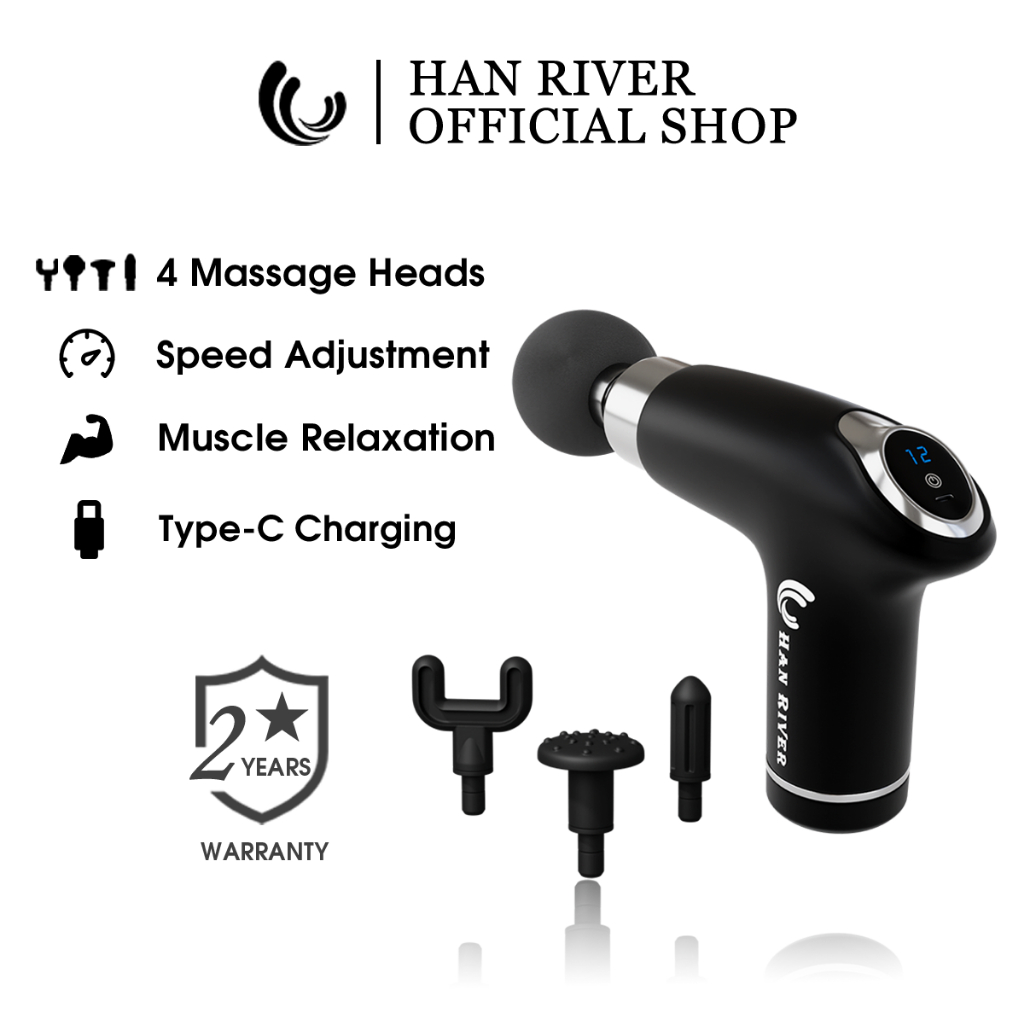 HAN RIVER Massage Gun Portable Massage Gun Multifunctional Fascia Gun