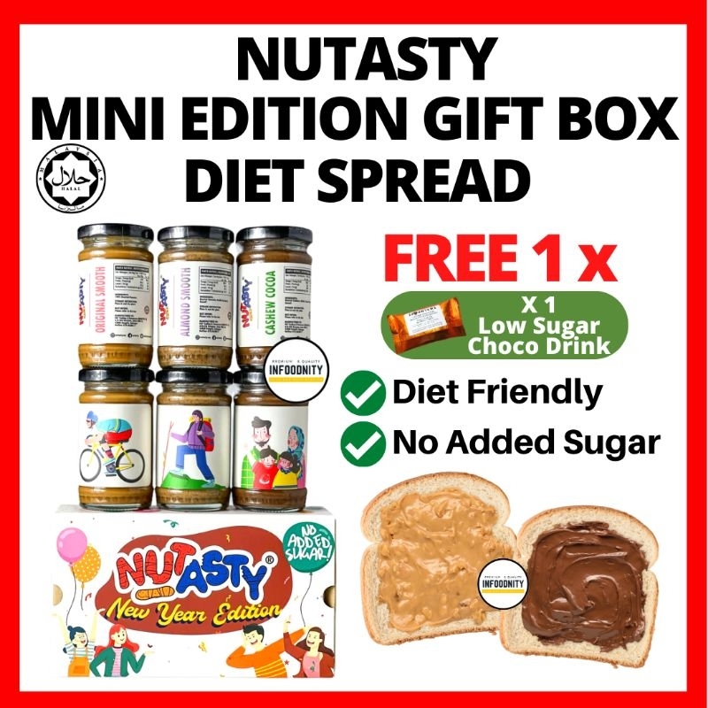NUTASTY MINI EDITION NUTASTY PEANUT BUTTER No Sugar NUTASTY Peanut