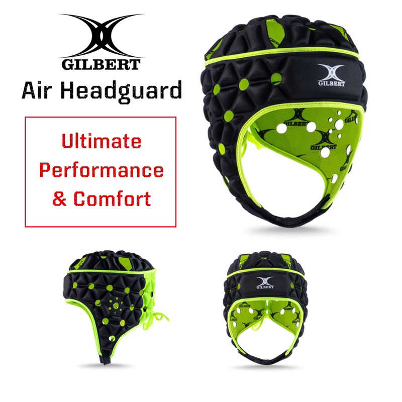 Gilbert Air Headguard Rugby Head Gear Headguard Headgear Pelindung Kepala Ragbi