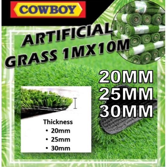 Fake Grass Carpet Artificial Grass, Karpet Rumput 1M X 10M Shopee