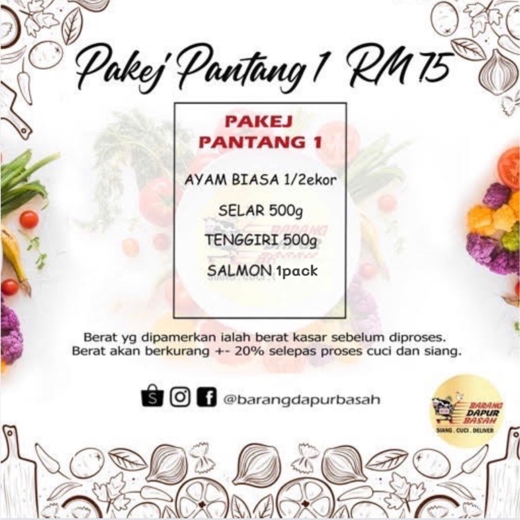 PAKEJ PANTANG 1 RM 75 BDB