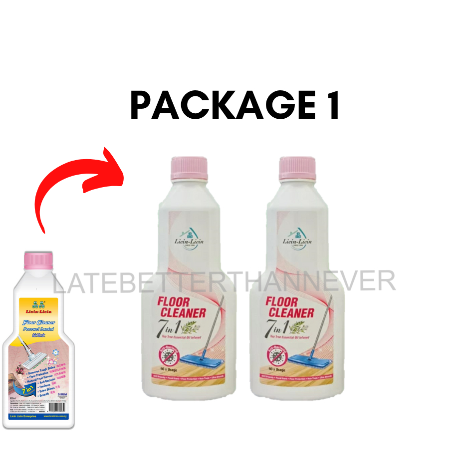 ( Ready Stock) Licin Licin 7IN1 Floor cleaner Toilet King Car Shampoo Citronella Spray